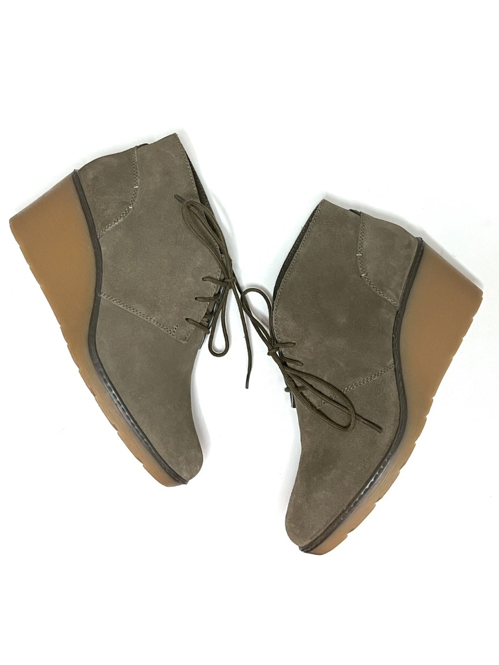 Clarks Womens NEW Hazel Charm Ankle Wedge Booties Shoes 9.5